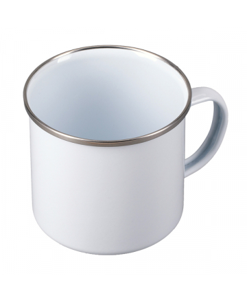 Kubek emaliowany 500 ml, biały