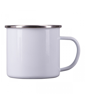 Kubek emaliowany 500 ml, biały