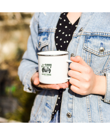 Kubek emaliowany 500 ml, biały