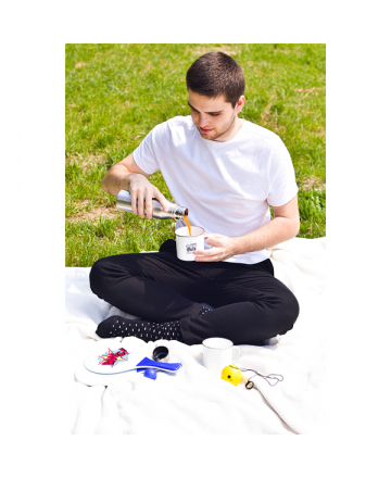 Kubek emaliowany 500 ml, biały